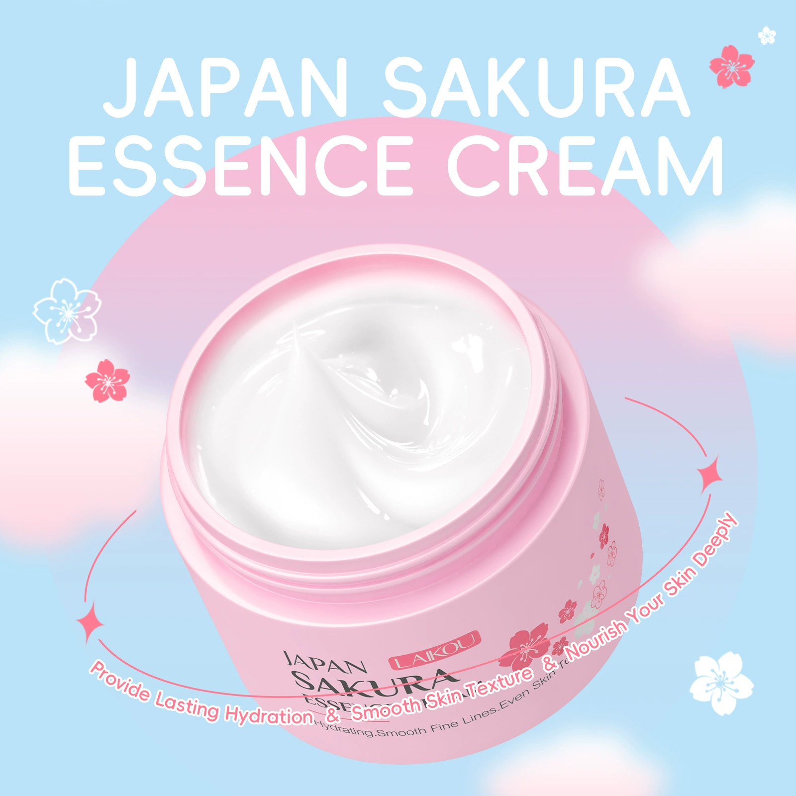 Skincare Vitamin C - LAIKOU Japan Sakura Face Cream Smoothing