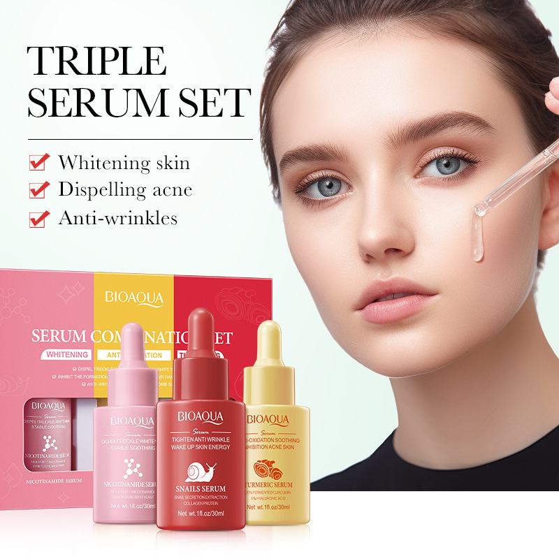 3pcs/set BIOAQUA Vitamin C Ret - Skincare Vitamin C reseña y precio