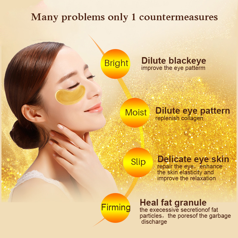 10/20pcs Golden Crystal Collag - Skincare Indonesia reseña y precio