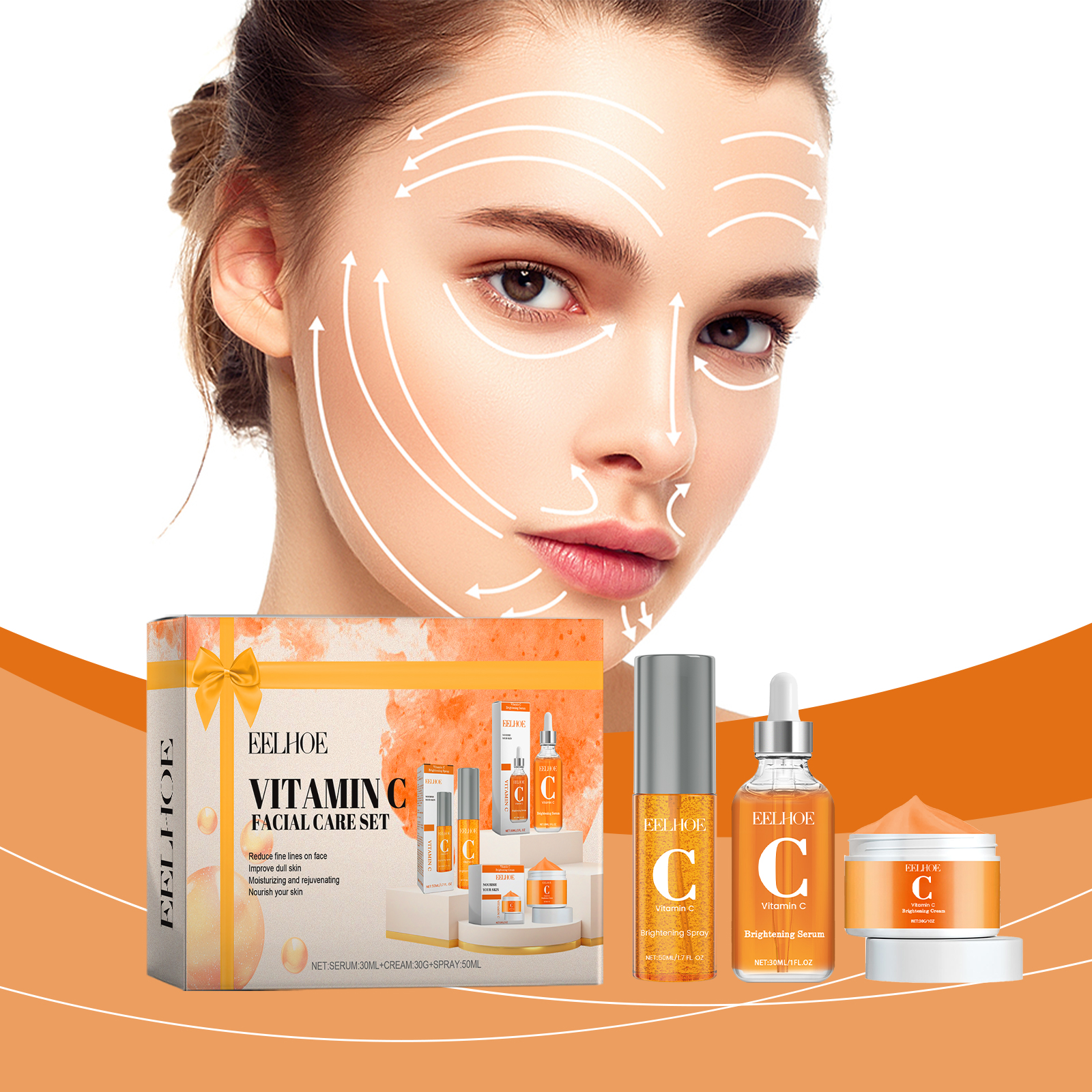 Vitamin C Facial Care Set Enha - Skincare Vitamin C reseña y precio