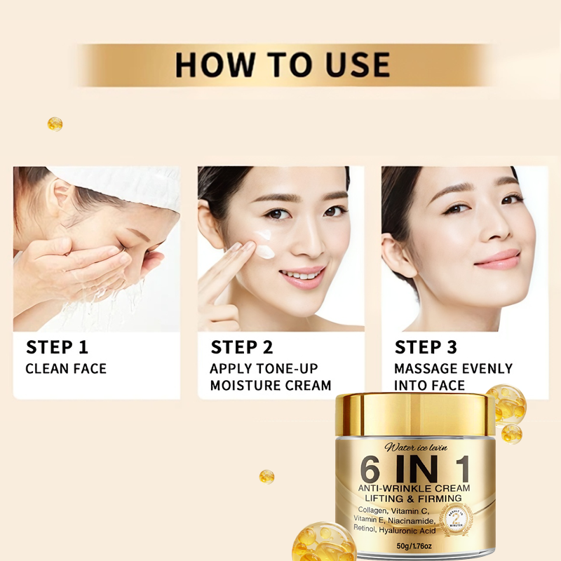 6-In-1 Anti-Wrinkle Cream. Lif - Skincare Vitamin C reseña y precio