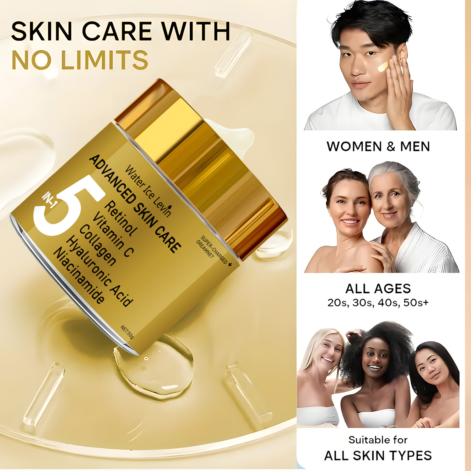 5-in-1 Facial Moisturizing Cre - Skincare Vitamin C reseña y precio